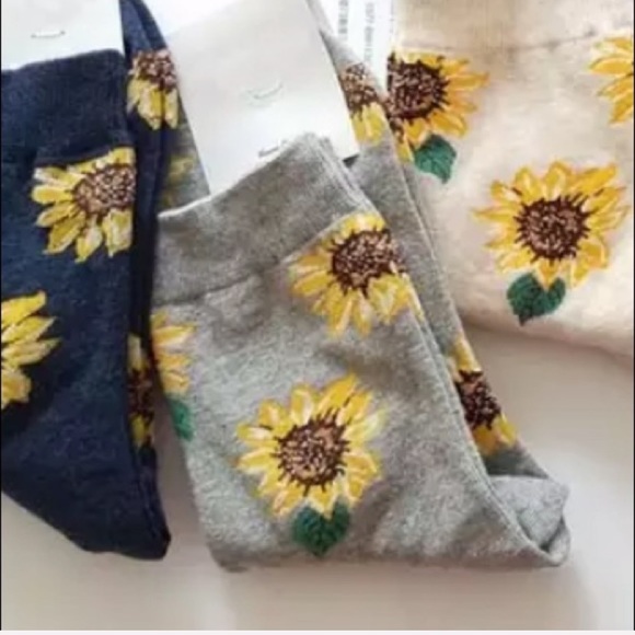 BOGO! Sunflower Socks Super Soft Boho Hippy Retro - Picture 3 of 8